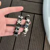 Link pulseiras vintage punk pentagrama couro preto pulseira ajustável homens e mulheres hip hop rock rebite casal festa jóias acessórios