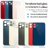 iPhone 15 14 13 12 11 Pro Max 8 Plus X XS 최대 배터리 후면 커버 하우징을위한 Big Hole Back Glass Housings Cover