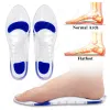 Solette CORREZIONE Solette in gel antiscivolo in silicone Sostegno ortopedico per l'arco plantare Dolore al piede Massaggiante Scarpe sportive morbide Cuscinetti antishock Uomo Donna