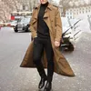 Trench da uomo 2024 Cappotto doppiopetto Giacca invernale di lusso di media lunghezza Moda coreana Street Wear Plus