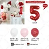 Décoration de fête 108pcs rouge rose dessin animé souris ballons en latex bébé douche cadeau arc guirlande kit pour fille 1-9ème anniversaire décorations fourniture