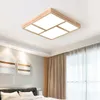 Plafoniere moderne a LED in vero legno per soggiorno, camera da letto, cucina, foyer, sala da pranzo, studio, illuminazione calda per interni, lampade lustre per la casa