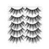 qsty 5 Pairs 3D Mink Hair False Eyeles Thick Curled Full Strip Les Eyel Extensi Fi Women Eyes Makeup Z5Bh#