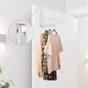 Hangers Over The Door Hooks Hanger Foldable Drying Laundry Rack For Hanging Clothes With 6 Groves