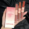 1/2pairs Lip Gloss Mirror Water Lipgloss Set Double-Headed Lip Glaze Lips Makeup Chestnut Lip Tint Mud 87BH#