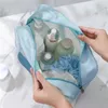 Storage Bags Double Layer & Wet Separation PU Women Travel Bag Makeup Organizer Waterproof Washbag Cosmetic Cases