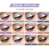 qibest Ombretto liquido Perlescente Glitter Lg Eyeliner liquido duraturo Sdraiato Silkworm High-gloss Easy Wear Shimmer Eye Makeup Q8PY #