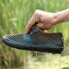 Freizeitschuhe Outdoor Mesh Herren Sommer Atmungsaktive Schnürschuhe Männliche Loafer Leichte Rutschfeste Wandern Strand Reisen Große Größe 47 48