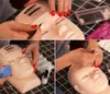 Falso Eyel Extensi Kit Profial Training Mannequin Head Lip Eyel Innesto Kit di formazione per principianti Strumenti per il trucco degli occhi N5es #