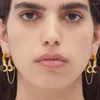 Dangle Earrings 2024トレンド最高品質アンバーグリーンデザイナーブランド女性ラグジュアリージュエリーパーティーギフト