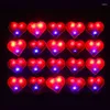 Brooches 20Pieces Unique LED Flashing Light Brooch For Valentines Day Heart Star Badge Pin Dress Up Props T Shirt Corsage