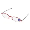 Zonnebril Retro Handig Mannelijke Computerbril Vrouwelijke Metalen Verziendheid Brillen Lezen Met Dozen Verziend