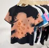 Designer T-shirt vrouw korte mouw Preppy stijl tie-dye dames t-shirt top tee ondershirt