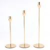 Candle Holders 3pc Metal Kit Brass Gold Candlestick Set Wedding Stand For Party Dinning Decor Home Table Decorative Living Room