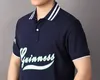 Совершенно новая летняя мужская рубашка поло с отложным воротником, вышитый дизайн из чистого хлопка, подчеркивающий вкус