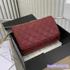 Classique Woc Mini Flap Sac Sacs À Bandoulière De Haute Qualité Matelassé En Peau De Mouton Modèle En Cuir Femmes Sac À Bandoulière De Luxe Designer France Marque Or Matériel Chaîne Sacs