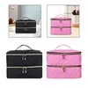 Storage Bags Double Layer Nail Polish Bag With Handle Portable Dryer Case For Woman Gift Household Cosmetic Travel Manicure Sets