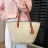 Shoulder Bags Weave Tote Bag Summer Beach Straw Handbags And Purses Female Bohemian For Women 2024 Lady Travel Shopping