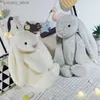 Animais de pelúcia de pelúcia 60cm coelho plushies boneca brinquedos kawaii bonecas de pelúcia coelho grande animal lunar chinês ano novo brinquedo presente de páscoa para amigos crianças l240320