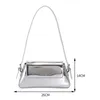 Sacs à bandoulière Femmes Totes Lumineux PU Cuir Chic Hobo Sac Argent Mode Aisselle Sacs À Main Designer Haute Qualité Parti Luxe Sac À Main