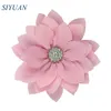 50 teile/los 9 cm Multy Layer Stoff Blume mit Chic Lotus Kinder Schöne Kopfbedeckungen Zubehör Hohe Qualität TH300 240313