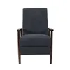 Christopher Knight Home Plevna Lounge Chair, Charcoal Black+Chocolate Brown