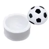 Moldes de cozimento Futebol Silicone Sugarcraft Mold Cookie Cupcake Chocolate Fondant Ferramentas de decoração de bolo