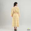 Nouvelle arrivée jonquille jaune coton pur robe dames plage de plage porter un pyjama de sommeil pour femmes