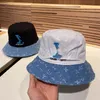 2024 Designers Women Bucket Hat Men Luxury Sun Zapobiegaj czapce czapki czapki wiadra dla kobiety mody marki Sun Hat Campaniform Caps Summer Beach Sunbonnet Casquette