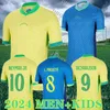 2024 CASEMIRO JESUS Brasilien Fußballtrikots RICHARLISON Camiseta RAPHINHA PAQUETA VINI JR RODRYGO Brasilien Maillots Fußballtrikot Männer Kinder Uniform FANS Spieler S-4XL