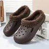 Slippers Men's Winter Warm House Casual Shoes Plus Cotton Outdoor Beach Cool Lightweight Trendy All-match Shoe Wear-resistant