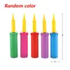Party Decoration Mini Plastic Hand Balloon Pump Randomly Color For Foil Latex Balloons Air Inflator Portable Accessories