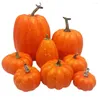 Fiori decorativi 8 pezzi Decorazione di Halloween Zucca artificiale Simulazione finta Vegetabl Puntelli felici Artigianato fai-da-te