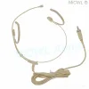 Mikrofoner Beige Headset Omnidirectional Condenser Microphone för Sennheiser HSP4 Earset Head Wear G2 G3 G4 Wireless Mic System