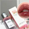 Nouveau Jelly Mirror Lip Glaze Transparent Eau Brillant Lipgloss Moka Brown Liquide Rouge À Lèvres Hydratant Durable Rouge À Lèvres Teinte Stain W9l3 #