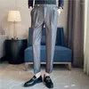 Herrenanzüge Herrenanzughosen Mode Sozialgürtel Dekoration Slim Fit Hose im britischen Stil Männlich Hohe Taille Casual Business