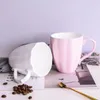 Tasses à glaçure colorée, grande capacité, tasse d'eau en céramique blanche pure, cadeau pour Restaurant, tasse créative en porcelaine de citrouille