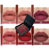 private Label 6pcs Liquid Lipstick Kit Custom Bulk 6-color Lg-lasting Matte N-stick Lip Glaze Waterproof Pigment Makeup w6bC#