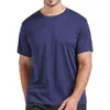 T-shirt da uomo da 5 pezzi, vestibilità asciutta e aderente, T-shirt sportiva da corsa, palestra, esercizio, a maniche corte