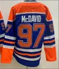 2024 Personalizzato Uomo Donna Gioventù Connor McDavid Maglia da hockey Draisaitl Darnell Ryan Nugent-Hopkins Zach Hyman Darnell Infermiera Evander Kane Wayne Gretzky Cucita Qualsiasi nome