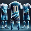 Childrens Footboll Jersey Teenagers Mundur Sets Groups of Spods Suit Ubranie dla dziewcząt chłopiec dzieci Tshirts 240318