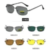 Металлические очки-жабы, поляризационные мужские солнцезащитные очки для вождения, рыбалки, смешанные партии, прямые волосы