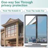 Films One Way Window Film,Mirror Tint Glass Film,Daytime Privacy Sun Blocking Heat Control Anti UV Reflection Sticker for Home Office