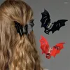 Hair Accessories Halloween Headwear Unique Design Gothic Style Novelty Hairpin Clothing Essential Bat