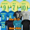 Brazylia 2023 2024 Koszulki piłkarskie Camiseta de futbol Paqueta Vini Jr Raphinha Football Shirt Maillots 2024 Marquinhos Silva Brasil Richarlison Men Kaming Kids Kids