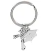 Keychains Graduation Season Keychain ryggsäck hängande parti gynnar väska hängande dekoration kedjor estetisk gåva grattis nyckelringar