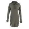 女性ドレスファッションカジュアルシンプルな要素スプリング100メリノウールパーカーセーター