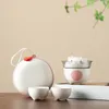 Ensembles de thé Joli service à thé de voyage chinois théière en céramique glaçure tasse à thé Gaiwan bouilloires à café en porcelaine