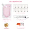 100ml Changement de couleur DIY Kit Lip Gloss Base Mositurizing Lip Gloss Gros liquide Rouge à lèvres Teinte de matière première Gel m7Nw #