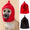 Abbigliamento per cani Cappello invernale con coulisse regolabile Trasformatore per animali domestici per cani antivento con divertente agitatore natalizio